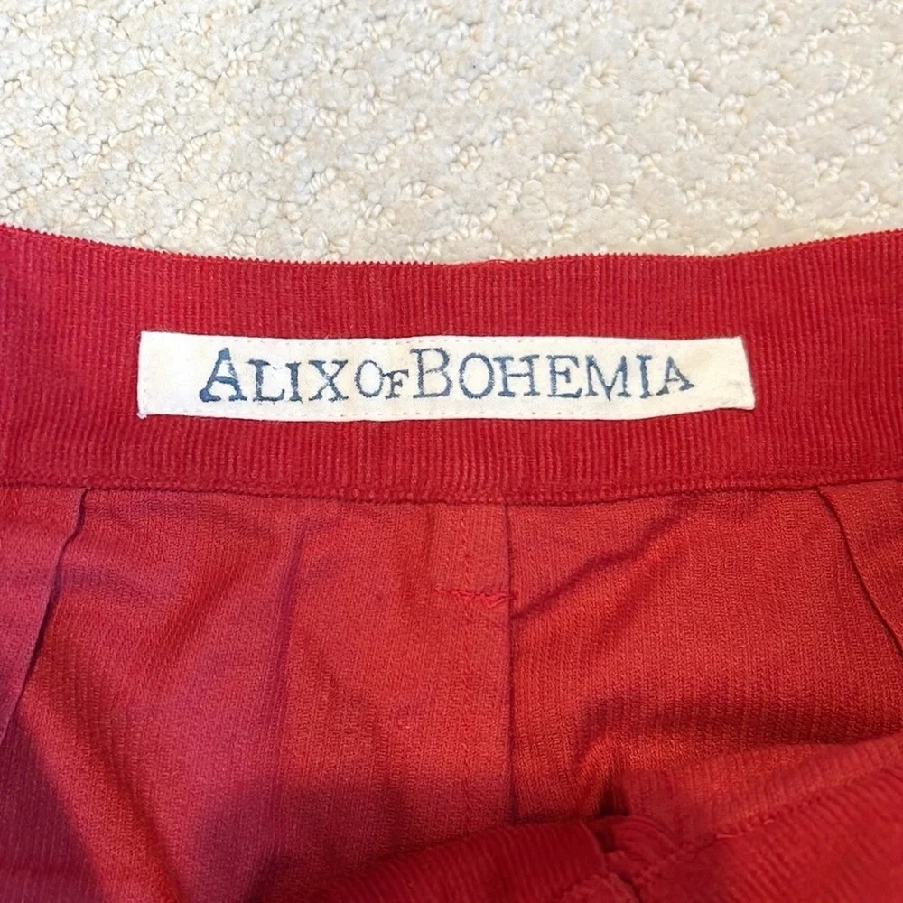 NWT Alix of Bohemia Eliot Ruby Corduroy Pant